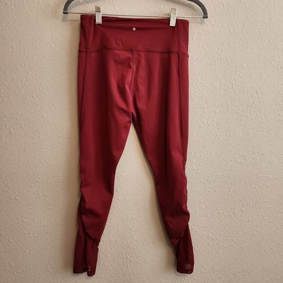 Kate‎ Spade Size Small Red Mesh Leggings Athleisure Wear - Picture 9 of 11